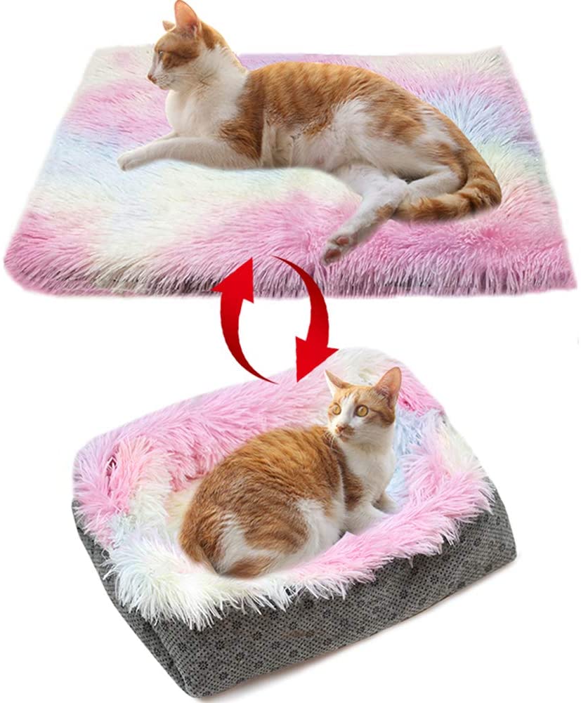 cat bed for larger cat with 2 ways to use it.