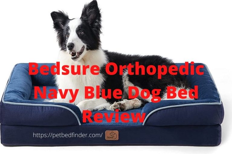 Bedsure Orthopedic Navy Blue Dog Bed Review